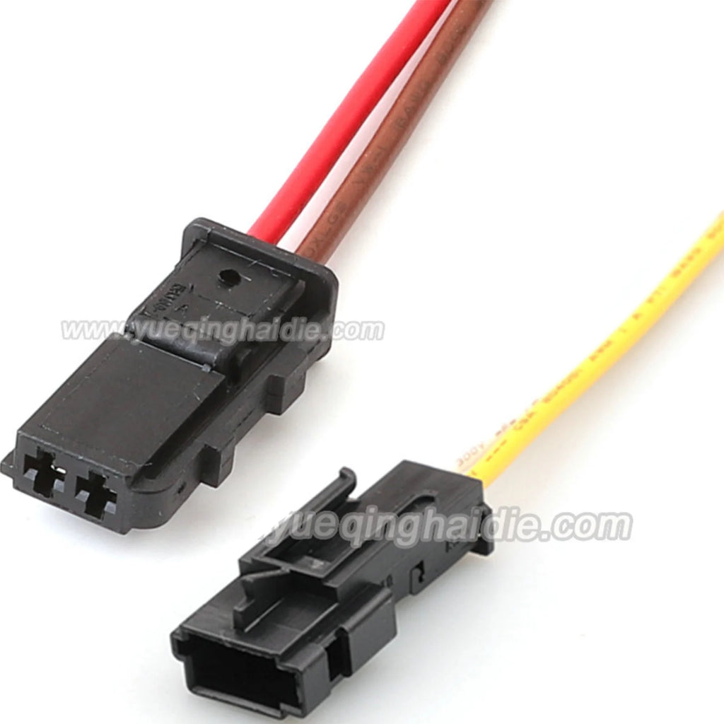 2 Pins 1.5mm Automobile AC Assembly Plastic Unsealed Wire Harness Socket with Cables Electrical Connector 1563190-1 1563189-1