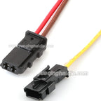 2 Pins 1.5mm Automobile AC Assembly Plastic Unsealed Wire Harness Socket with Cables Electrical Connector 1563190-1 1563189-1
