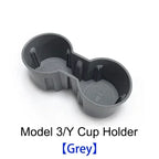 For Tesla Model 3/Y Center Console Water Cup Holder Limiter Premium TPE Sleeve Pad with Storage Function Upgrade Your Car Amagi