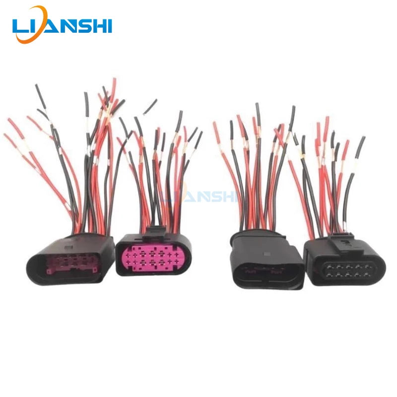 Compatible with Ford Mondeo Focus Fiesta car headlight plug, headlight assembly wiring harness plug accessory