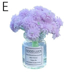 Car Interior Decoration Auto Dashboard Gadgets Ornament Cute Simulation Flowers Vase Sakura Gypsophila For Girl Woman Amagi