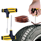 Ubeless Tire Repair Kit with T-Handle Tools Heavy Duty Puncture Fix Set for Motorcycle and Car Professional Plug Repair Amagi