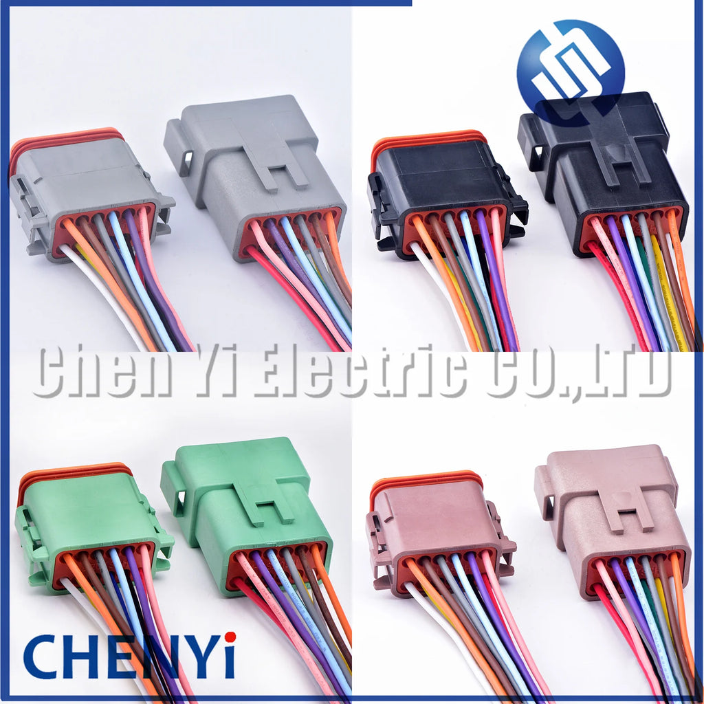 12 Pin auto Waterproof Connector Plug DT06-12SA DT04-12PA DT06-12SB DT04-12PB DT06-12SC DT04-12PC DT06-12SD DT04-12PD with wires