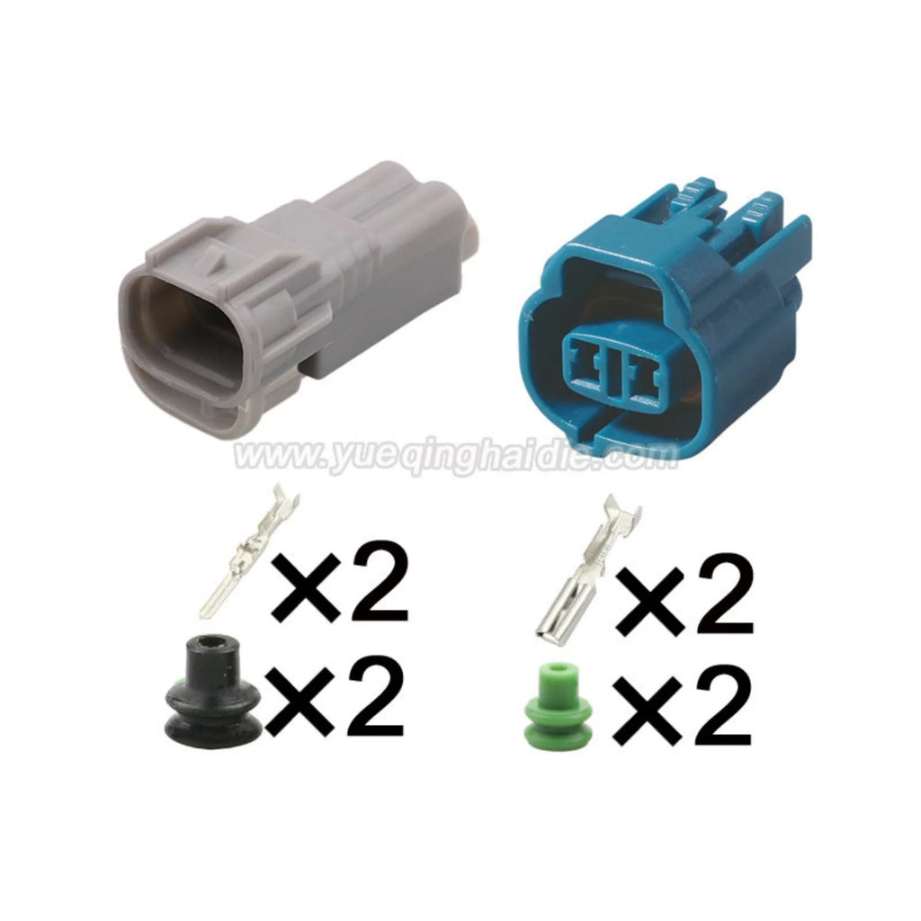 2PIN Male Female 2mm Waterproof Connector Fog Light Lamp Socket Reverse Radar Plug For Baojun Toyota RAV4 6188-0266