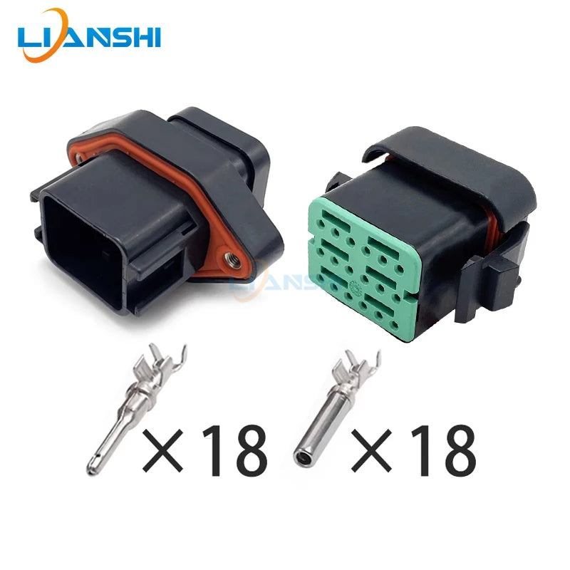 DTV06-18SB is suitable for Carter excavator plug 330/336C9 engine nozzle harness connector DTV02-18PB