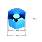 20pcs Universal Lug Nut Covers for Automotive Wheel Hubs Tire Cap Modification Accessories Dust-Proof Rust-Proof Durable Stylish