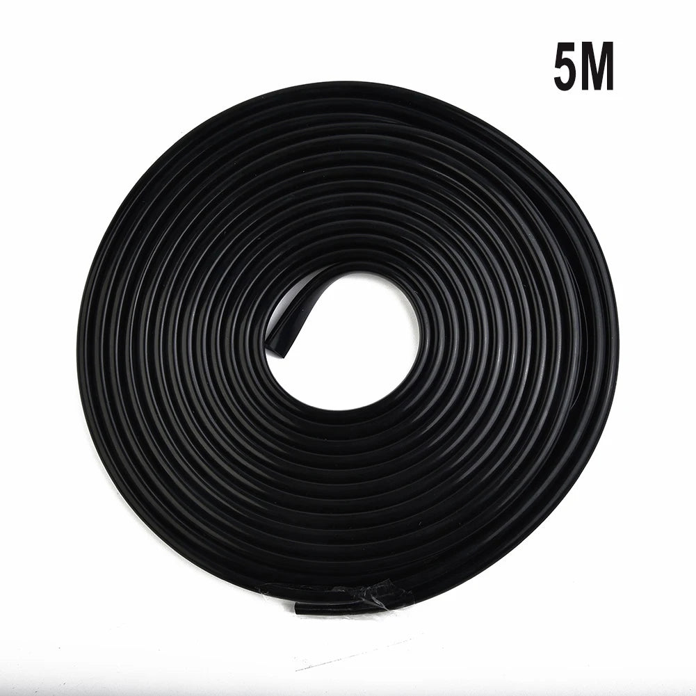 1 Pc 5M Car Door Edge Protector Strip Trim U Shape Rubber Guard Seal 11mmx5mm Auto Care sealing strip Tools decoration
