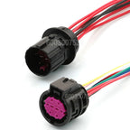 8 Pin Automotive Black Composite Size Hole Plug Male Female Connectors For Fiat Do Feiyue 500X Pendor 500 Headlight