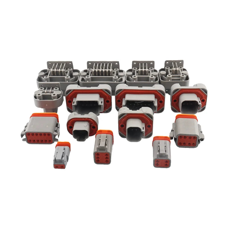 DT13-2P Dechi type automotive waterproof connector DT15-4P PCB panel pin socket plug DT06-6S