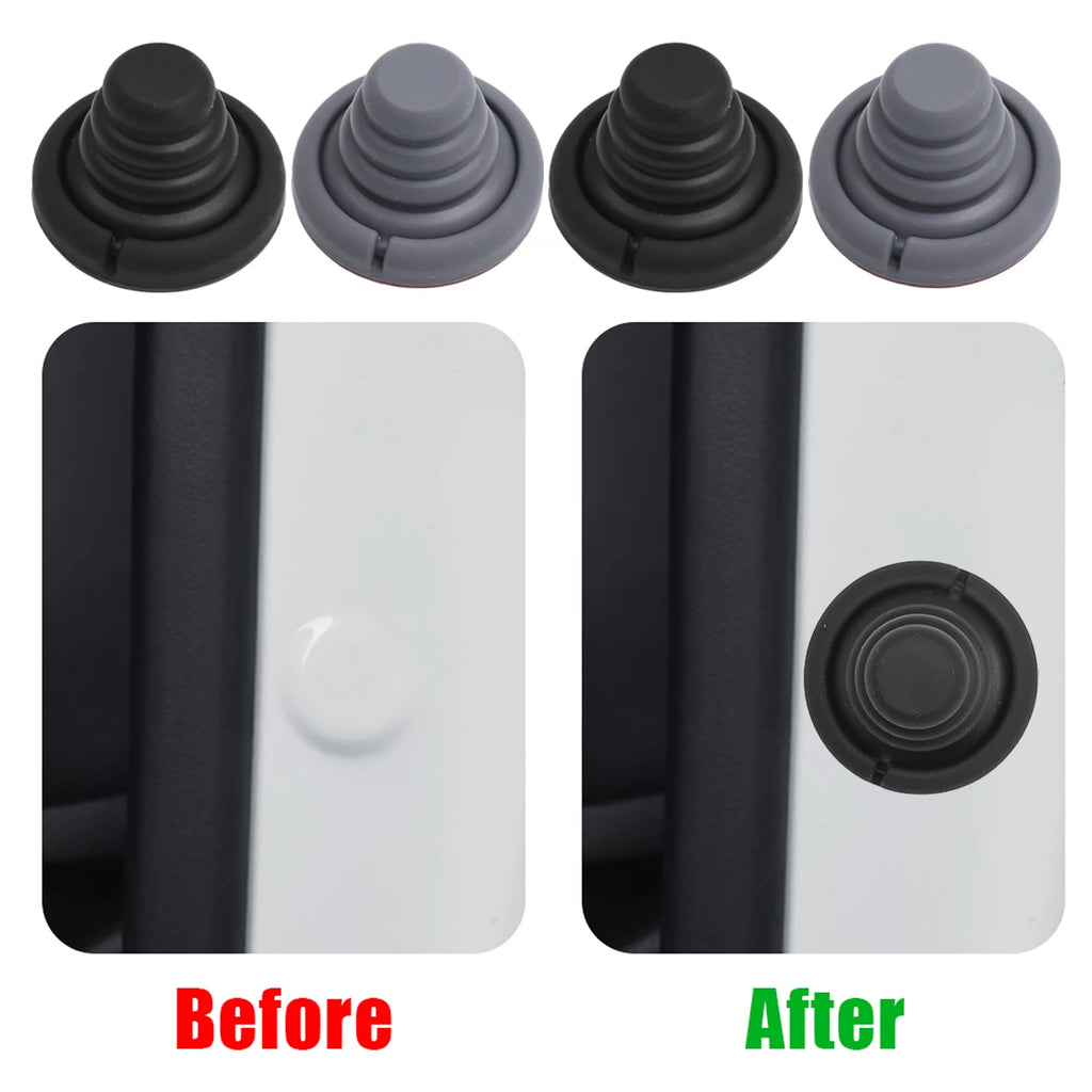Silicone Door Shock Absorber Cushion Universal Hood Rear Trunk Reduce Noise Crashproof Airbag Buffer Anti Collision Pad Sticker