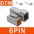 Deutsch DT/DTM/DTP/DTF Series Waterproof Connector 2-12Pin | Flange Mount for Automotive & Industrial Wiring Harness