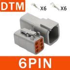 Deutsch DT/DTM/DTP/DTF Series Waterproof Connector 2-12Pin | Flange Mount for Automotive & Industrial Wiring Harness