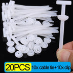 Nylon Zip Cable Tie Clips Cars Engine Guards Fenders Underbody Panels Fasteners Screw Replacement Self-locking Cable Accessories