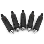 5pcs 12V To 24V Car Cigarette Lighter Plug Fuses 5A With LED Indicator Plug Power Charger Adapter Connector Fuse Converter Plug