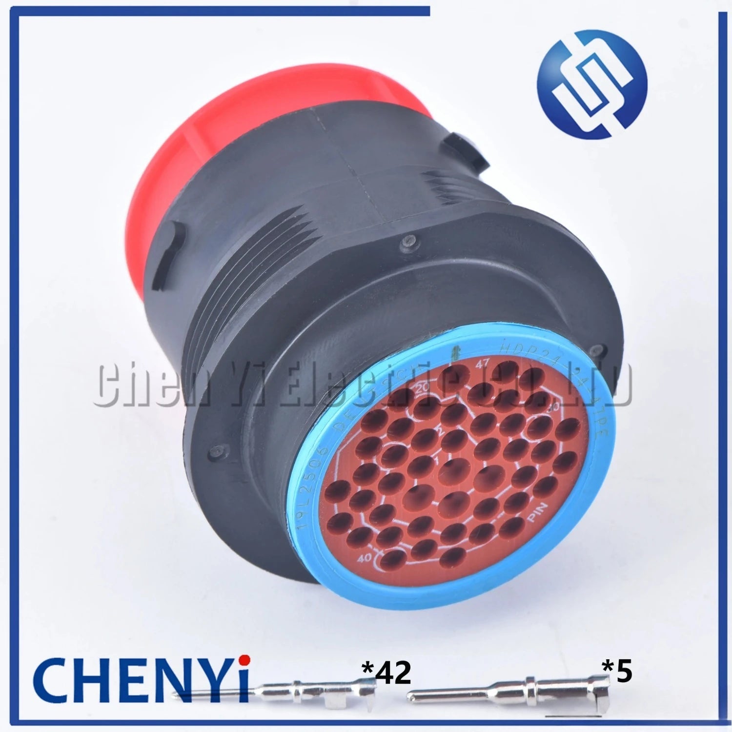 47 Pin automotive waterproof plug male or female connector HDP26-24-47SE HDP24-24-47PE With Pins For Deutsch HDP series