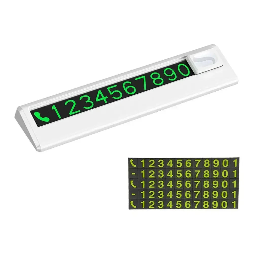 Car Park Stop Sign Universal Automobile Accessories Car Temporary Parking Card Phone Number Card Plate Telephone Number Amagi