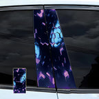 1PC For Honeycomb Car B-pillar Waterproof Decal DIY Door Pillar Sticker Car Door Post Sticker DIY Decor Center Pillar Sticker