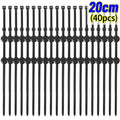 Universal Car Wiring Harness Fastener Clip Push Mount Cable Tie Nylon Zip Tie Auto Wire Loom Fixer Retainer Strap Set 15cm 20cm