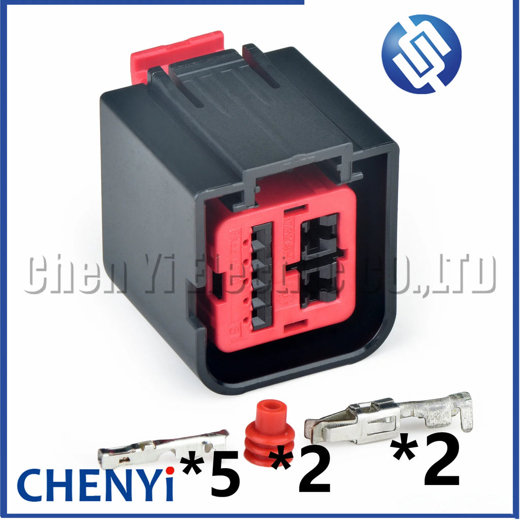 7 Pin Automotive waterproof connector Car window regulator motor harness plug 1732140-1 1732140-8 1732116-1 For Ford Buick
