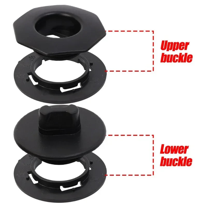 Car Floor Mat Clips Holder Grip Carpet Fixing Clamp Buckle Double Layer fFoot Pad Rotary Fastener Anti Skid Retainer Resistant