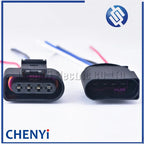 4 Pin 3.5 Waterproof connector 4B0973724 Ignition coil Extension adapter electrical wire plug 1J0973724 With harness 1J0 973 724