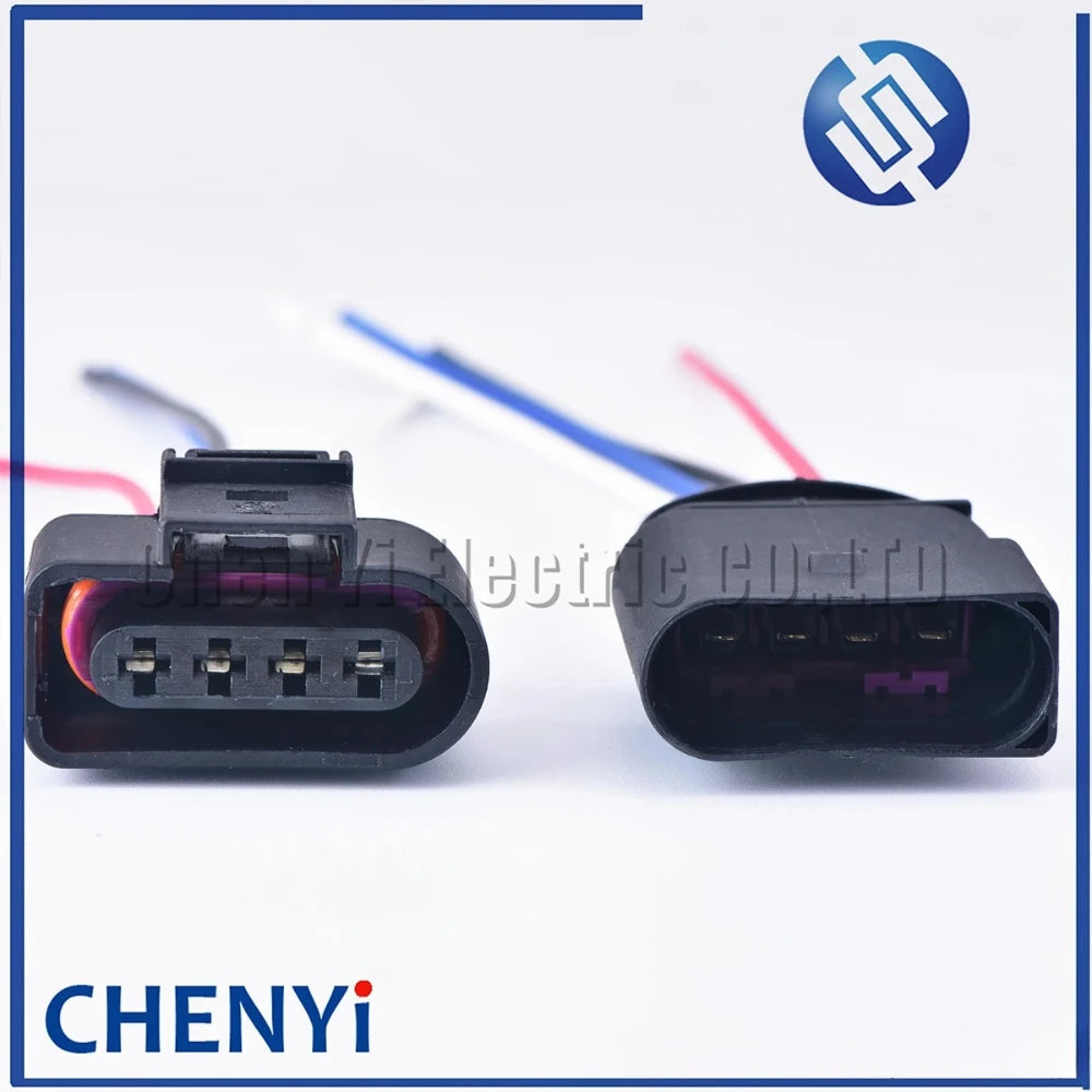 4 Pin 3.5 Waterproof connector 4B0973724 Ignition coil Extension adapter electrical wire plug 1J0973724 With harness 1J0 973 724