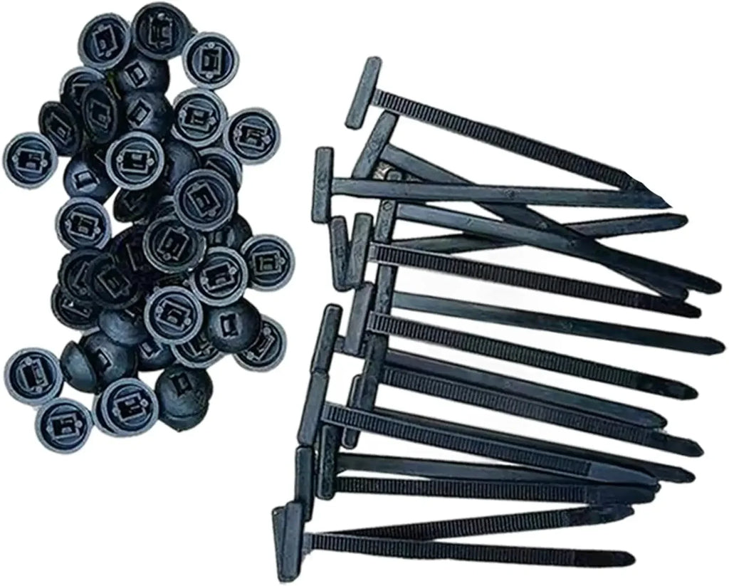 1-100SET Nylon Cable Tie Buckle Multipurpose Cable Ties Tool Universal Heavy Duty for Car Repair Self Locking Zip Black Zip Ties