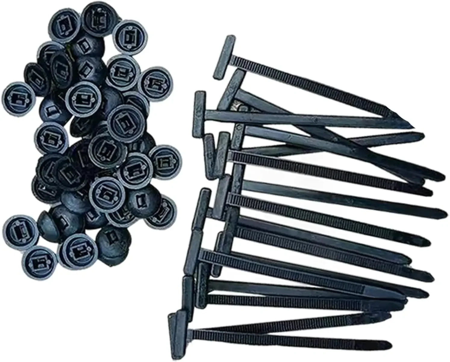 1-100SET Nylon Cable Tie Buckle Multipurpose Cable Ties Tool Universal Heavy Duty for Car Repair Self Locking Zip Black Zip Ties