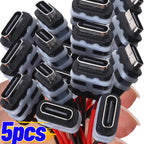 2Pin Waterproof USB C Female Socket Panel Mount Connector for Auto Smart Devices Household Appliances Medical Equipment  5/1pcs