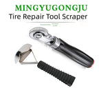 2pcs Car Tire Repair Tool Kit With  Tire Patch Roller Scraper For Patching Grinding And Cleaning Automotive Repair Tools