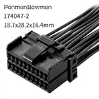 1 Set 6 8 12 16 20 Pin 1.2mm Sheathed Car Window Lifter Plug Connector Wire Harness 174047-2 174045-2