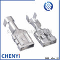 10/20 Pcs 9.5 mm Female Auto Crimping Wire Terminal Copper Splice Brass Pins G257 ST741394-3 7116-3250 7116-3250 DJ626-D9.5×1.2C