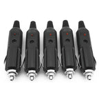 5pcs 12V To 24V Car Cigarette Lighter Plug Fuses 5A With LED Indicator Plug Power Charger Adapter Connector Fuse Converter Plug