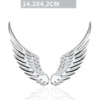 Car Decorative Wings, Three-dimensional Angel Wings Tail Stickers Metal Car Logo Personalized Decorative Car Stickers Amagi