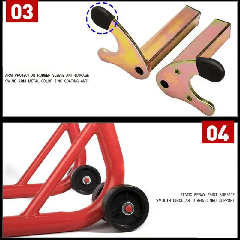 Motorcycles Repair Metal Adjustable Fork Spool Support Paddock Stand Muti-function Swing Arm Rear Wheel Sliders Lift Frame Amagi