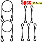 Heavy Duty Bungee Cords with Hooks Elastic Tie Down Straps for Car Roof Rack Motorcycle Luggage Cargo Net Camping Tent Rope