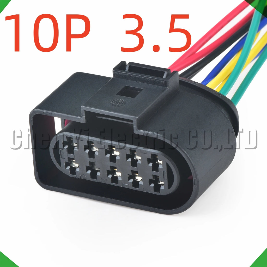 10-Pin Auto Connector Automotive Connectors Halogen headlights harness 1J0973835 1J0973735