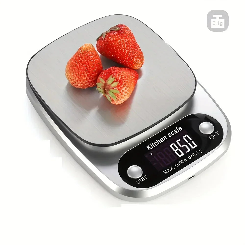 Household Kitchen Scale Baking Precision Food Scale 0.1g Gram Small Desktop Scale Tea Scale High Precision Digital Scale Compact