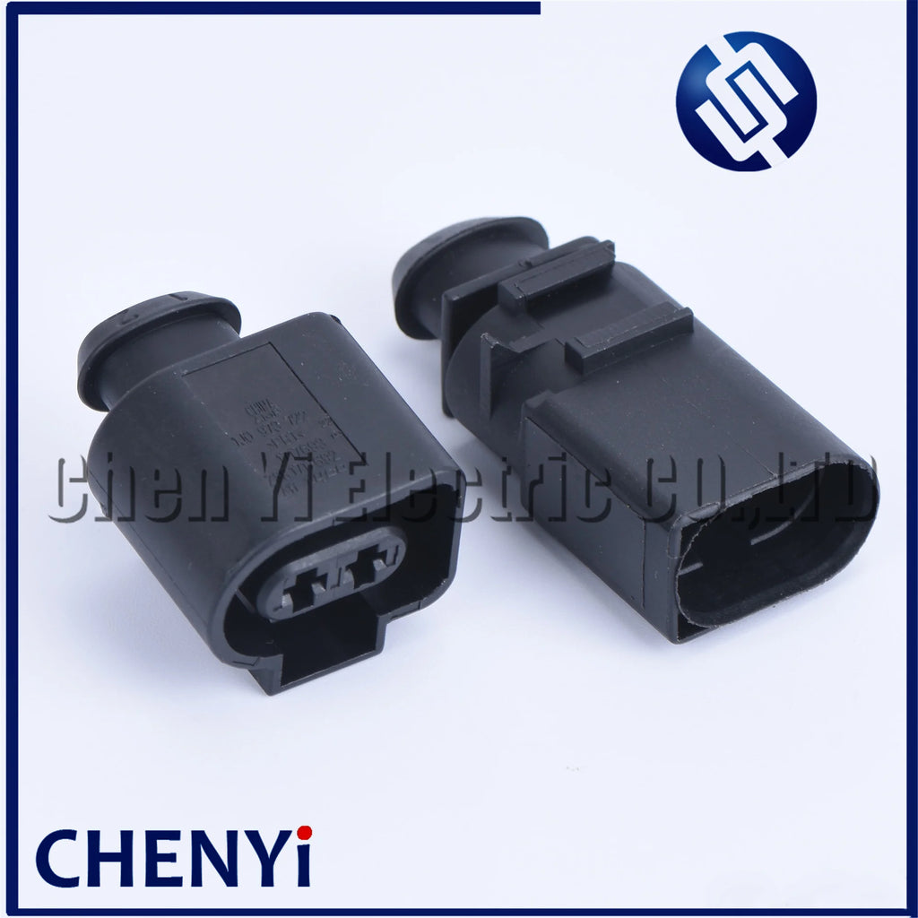 2 Pin 3.5mm male or female automotive waterproof wiring harness connector electrical horn plug 1J0973722 1717692-1 8D0973822