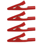 4/10/40PCS Mini Insulated Alligator Clips, Solderable Pure Copper Jaws,Fully Insulated Tips for Safe Electronics Testing and DIY