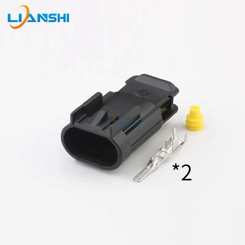 15326678 Delphi type 2-hole plug 15326679 automotive waterproof connector with terminal