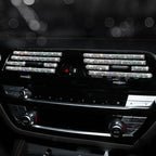 Car Vent Diamond Decorative Strip Fashion Luxury Car Air Conditioning Decoration Stripe Grille Sticker Accessories Amagi