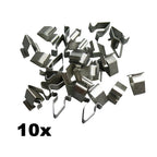 10 Pcs Metal Trim Panel Clips Seat 16mm Boot Tailgate Interior Lining Car Panel Fastener Grommet Clips Metal U Type Clips