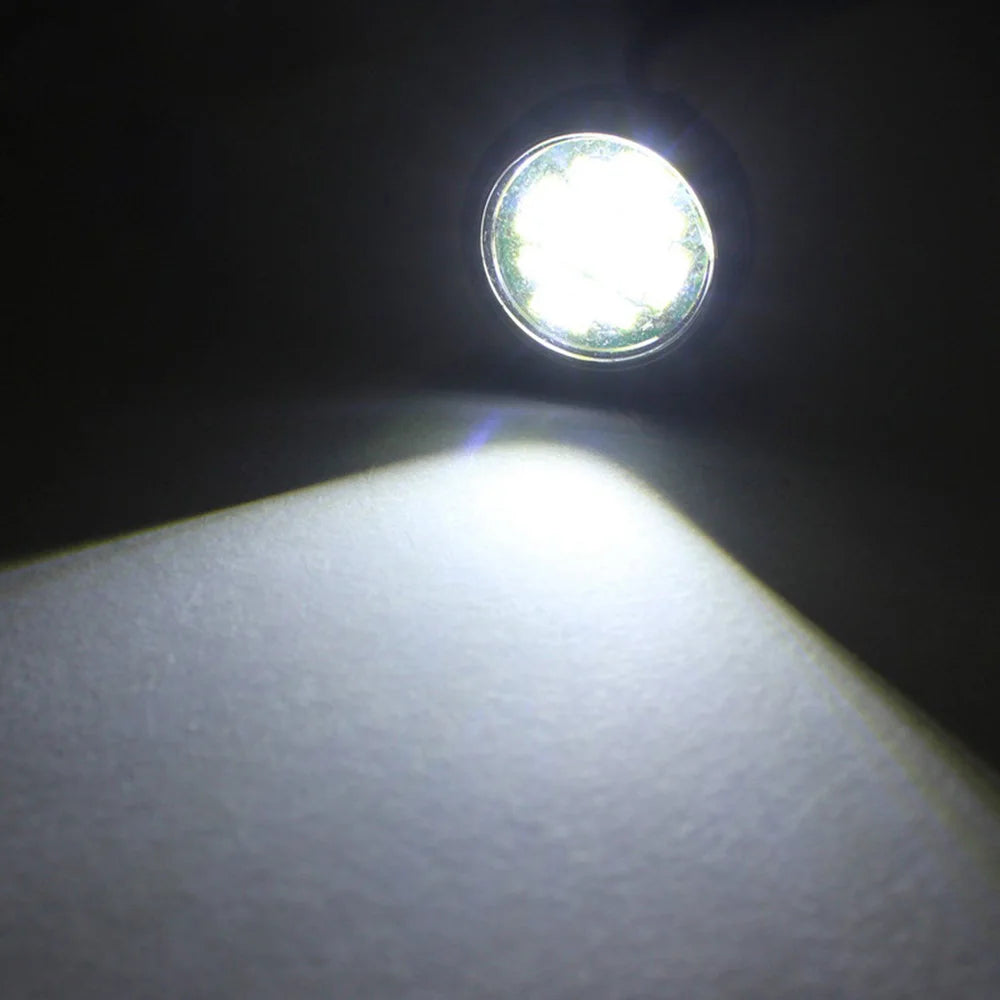 4Pcs LED Car Auto DRL Daytime Running Lights 12V 15W  White Backup Lamp Automobiles Reversing Parking Signal Lamp