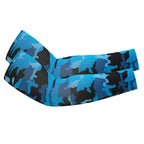 Camouflage Ice Silk Sleeve Cover Men Women Sun Protection Windproof Arm Sleeves Oversleeve for Outdoor Fishing camping Cycling