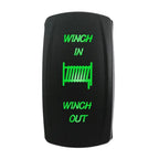 1 PC Winch IN OUT  Switch LED Rocker UTV Truck Boat 7 Pin  Switch Boat-shaped Switch For  Car Marine Truck Camper  Accessorie
