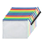5/10/20pcs Mesh Zipper Bag Jigsaw Bag Zipper Bag for Organizing Classroom Organization Plastic Zipper Bag A4 Size Board Gam Amag