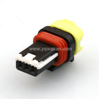 3 Pin Waterproof 0.6mm Female Connector Headlight Light Height Adjustment Motor Plug Wire Harness Pigtail For Hyundai 1-936527-2