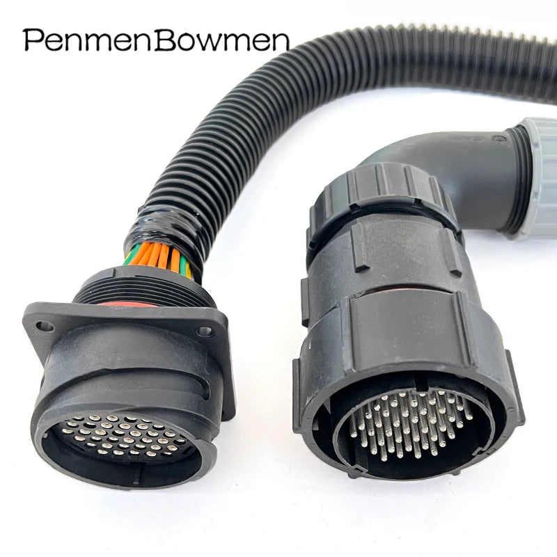 1 Set 44 Pin Car Chassis Reverse Electrical Cable Connectors Waterproof Female Male Wire Harness Plug for 828897-1 828895-1