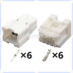 6-Pin Connector Unsealed 2.2mm Male Female Connector Automobile Wire Harness Cable Plug for Nissan sylphy 6098-6947 6098-6970